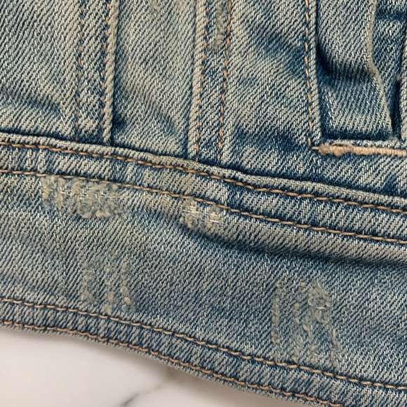 Cropped Denim Vest Jacket - Picture 5 of 5